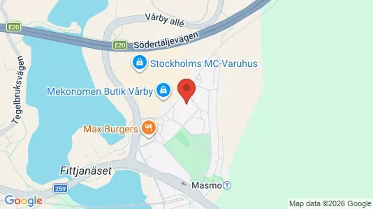 Apartments for rent i Huddinge - kort over placeringen