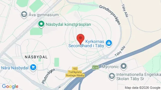 Apartments for rent i Täby - kort over placeringen