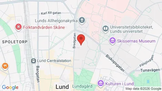 Apartments for rent i Lund - kort over placeringen