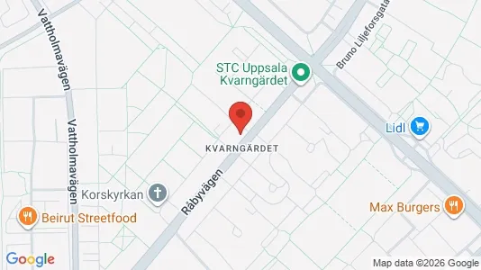 Apartments for rent i Uppsala - kort over placeringen