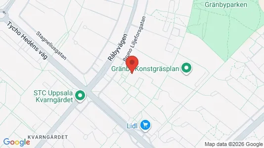 Apartments for rent i Uppsala - kort over placeringen
