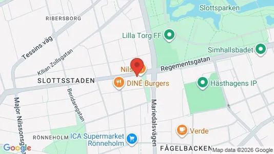 Apartments for rent i Malmö City - kort over placeringen