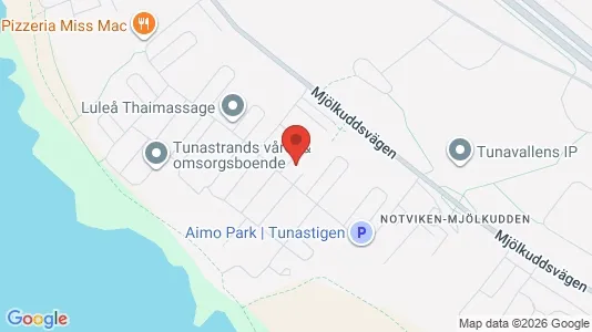 Apartments for rent i Luleå - kort over placeringen