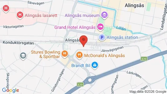 Apartments for rent i Alingsås - kort over placeringen