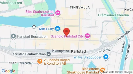 Apartments for rent i Karlstad - kort over placeringen