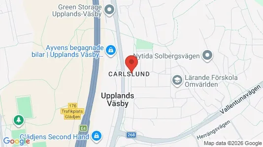 Apartments for rent i Upplands Väsby - kort over placeringen