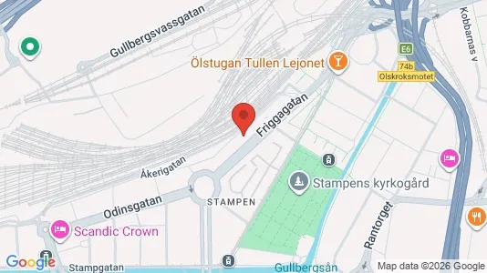 Apartments for rent i Gothenburg City Centre - kort over placeringen