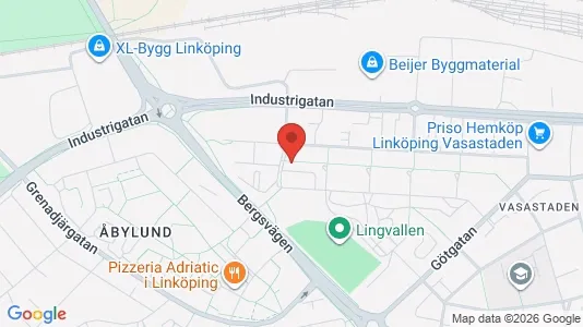 Apartments for rent i Linköping - kort over placeringen