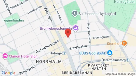 Apartments for rent i Stockholm City - kort over placeringen