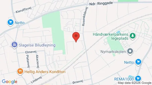 Apartments for rent i Slagelse - kort over placeringen