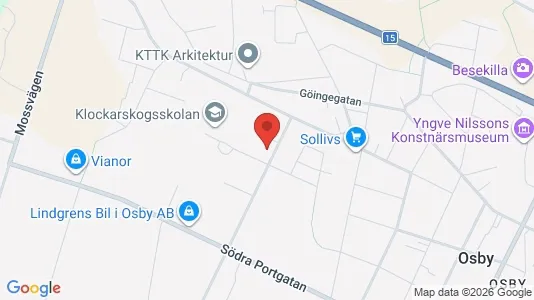 Apartments for rent i Osby - kort over placeringen