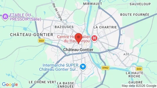Houses for rent i Château-Gontier - kort over placeringen