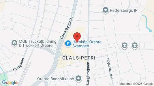 Apartments for rent i Örebro - kort over placeringen