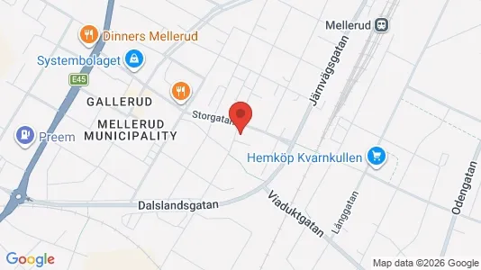 Apartments for rent i Mellerud - kort over placeringen