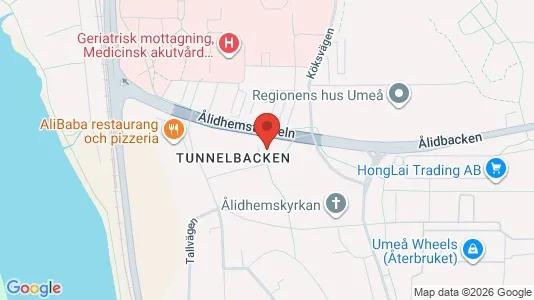 Apartments for rent i Umeå - kort over placeringen