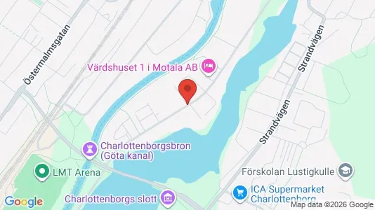 Apartments for rent i Motala - kort over placeringen