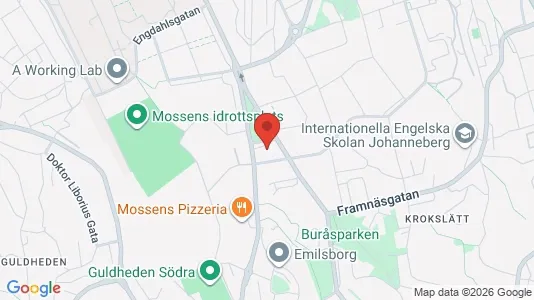 Apartments for rent i Johanneberg - kort over placeringen