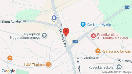 Apartments for rent i Nyköping - kort over placeringen