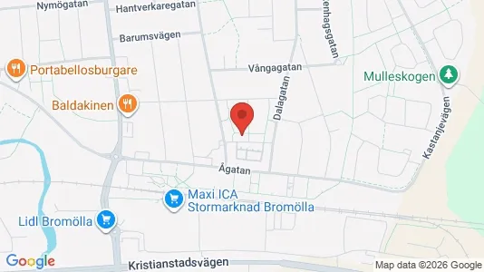 Apartments for rent i Bromölla - kort over placeringen