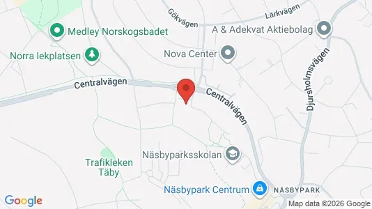 Apartments for rent i Täby - kort over placeringen