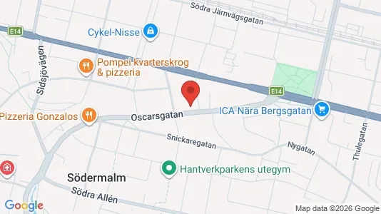 Apartments for rent i Sundsvall - kort over placeringen
