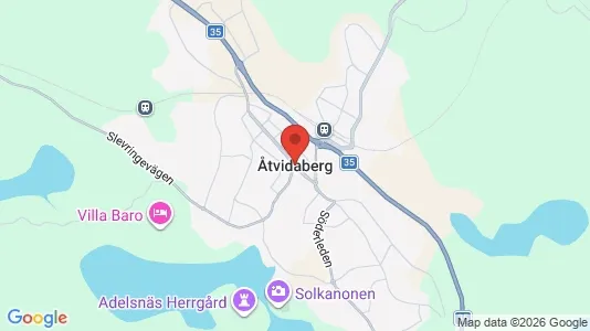 Houses for rent i Åtvidaberg - kort over placeringen