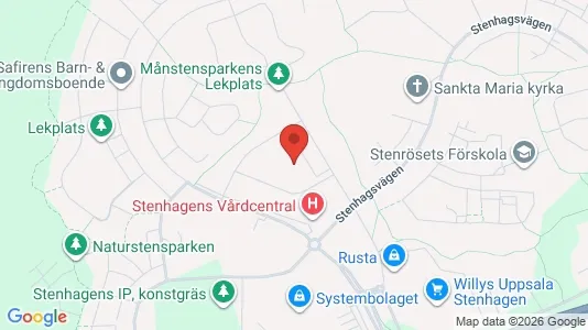 Apartments for rent i Uppsala - kort over placeringen