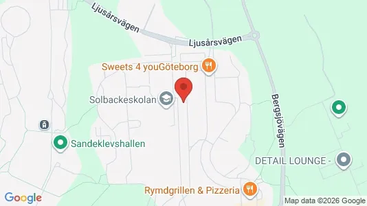 Apartments for rent i Gothenburg East - kort over placeringen