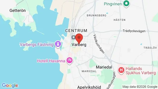 Houses for rent i Varberg - kort over placeringen