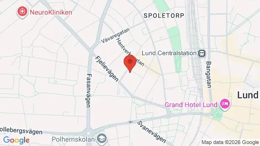 Apartments for rent i Lund - kort over placeringen