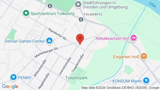 Apartments for rent i Dresden - kort over placeringen