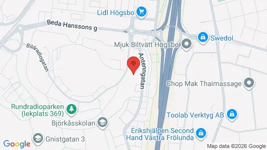 Apartments for rent i Askim-Frölunda-Högsbo - kort over placeringen