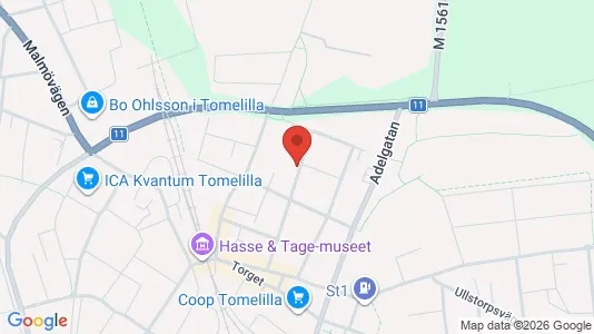 Apartments for rent i Tomelilla - kort over placeringen