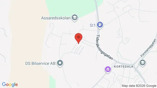 Rooms for rent i Gothenburg East - kort over placeringen
