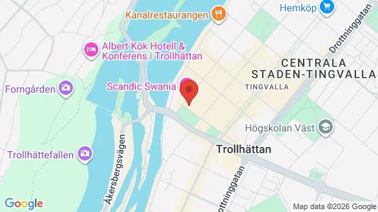 Rooms for rent i Trollhättan - kort over placeringen