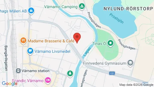 Apartments for rent i Värnamo - kort over placeringen