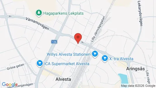 Apartments for rent i Alvesta - kort over placeringen