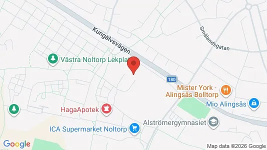 Apartments for rent i Alingsås - kort over placeringen
