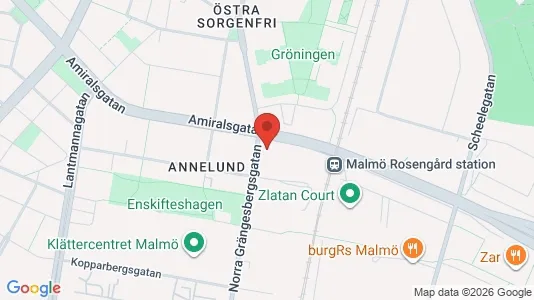 Apartments for rent i Malmö City - kort over placeringen