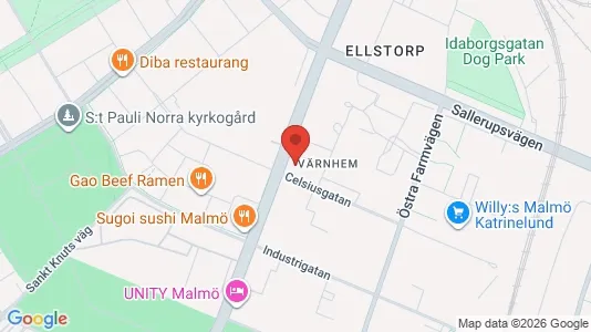 Apartments for rent i Malmö City - kort over placeringen