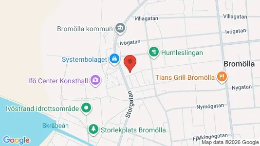 Apartments for rent i Bromölla - kort over placeringen
