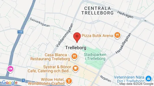 Apartments for rent i Trelleborg - kort over placeringen