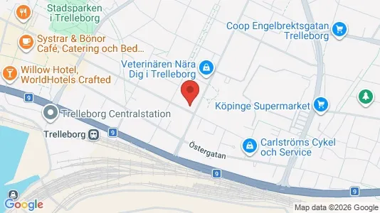 Apartments for rent i Trelleborg - kort over placeringen