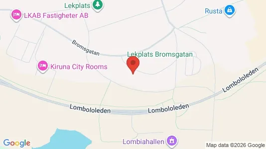 Apartments for rent i Kiruna - kort over placeringen
