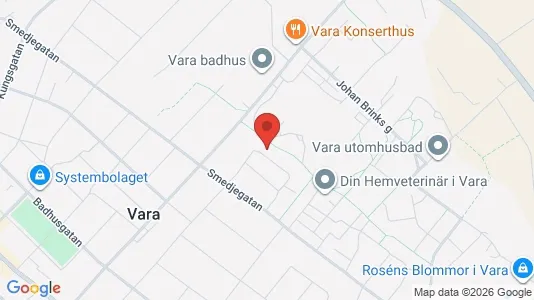 Apartments for rent i Vara - kort over placeringen