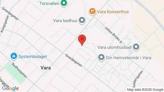 Apartments for rent i Vara - kort over placeringen