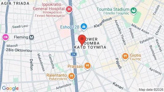 Apartments for rent i Thessaloniki - kort over placeringen
