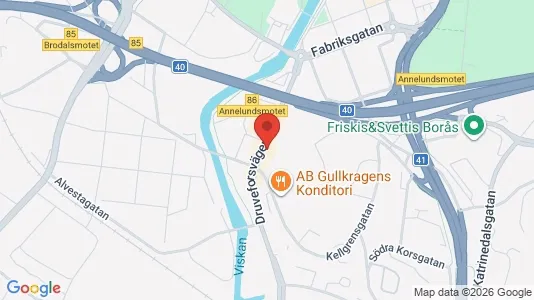 Apartments for rent i Borås - kort over placeringen