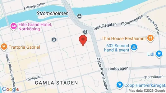 Apartments for rent i Norrköping - kort over placeringen
