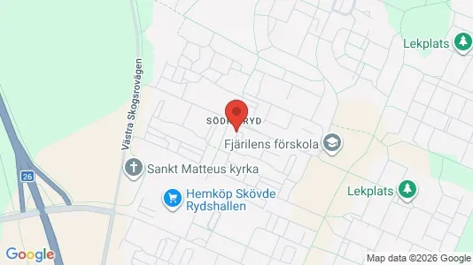 Apartments for rent i Skövde - kort over placeringen